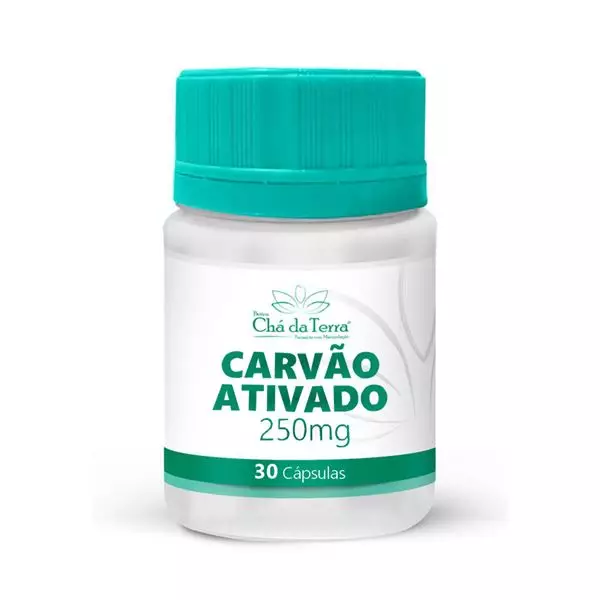 Carvão Ativado 250mg 30 Cápsulas