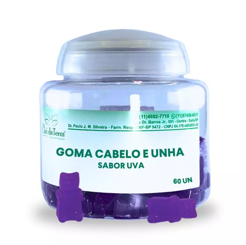 Goma Cabelo e Unha 30 Gomas