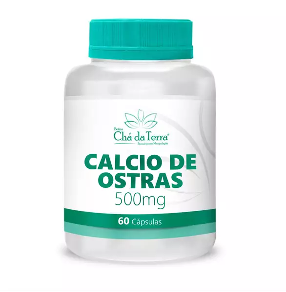 Calcio de Ostras 500mg 60 Cápsulas
