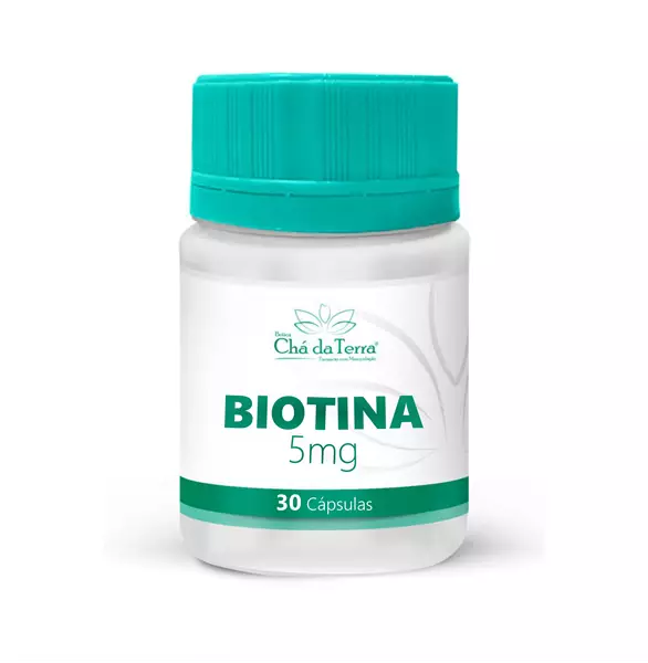 Biotina 5mg 30 Cápsulas