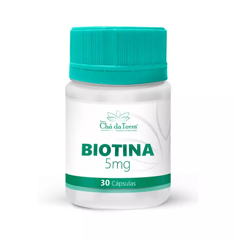Biotina 5mg 30 Cápsulas