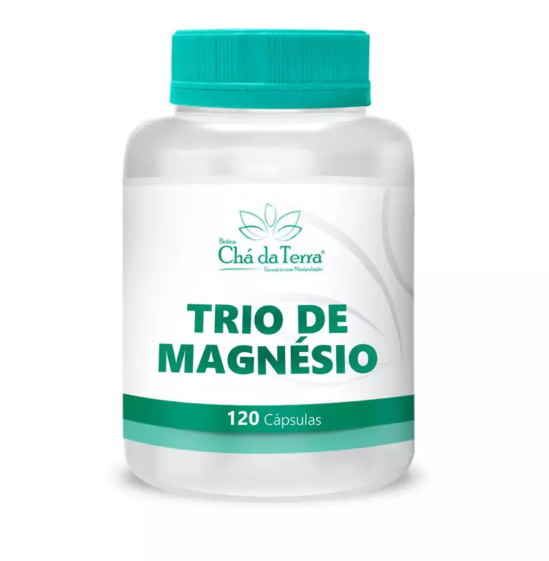Trio de Magnésio 120 Cápsulas