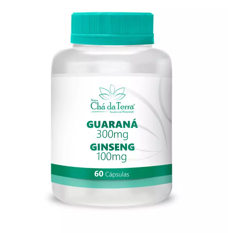 Guaraná + Ginseng 60 Cápsulas
