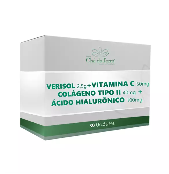 Verisol+Colágeno Tipo II+Vitamina C+Ácido Hialurônico 30 unidades