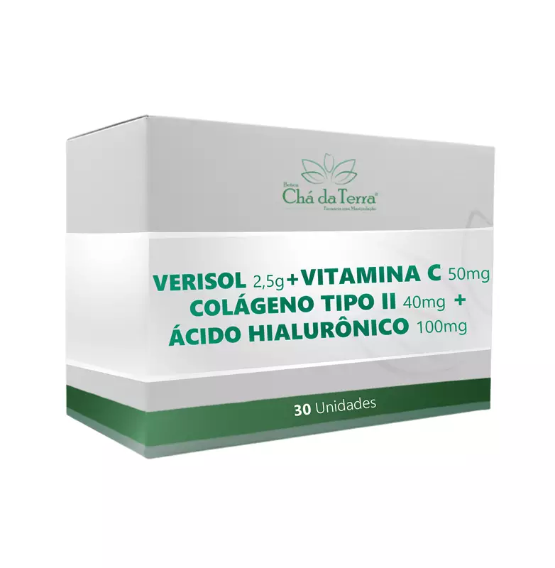 Verisol+Colágeno Tipo II+Vitamina C+Ácido Hialurônico 30 unidades