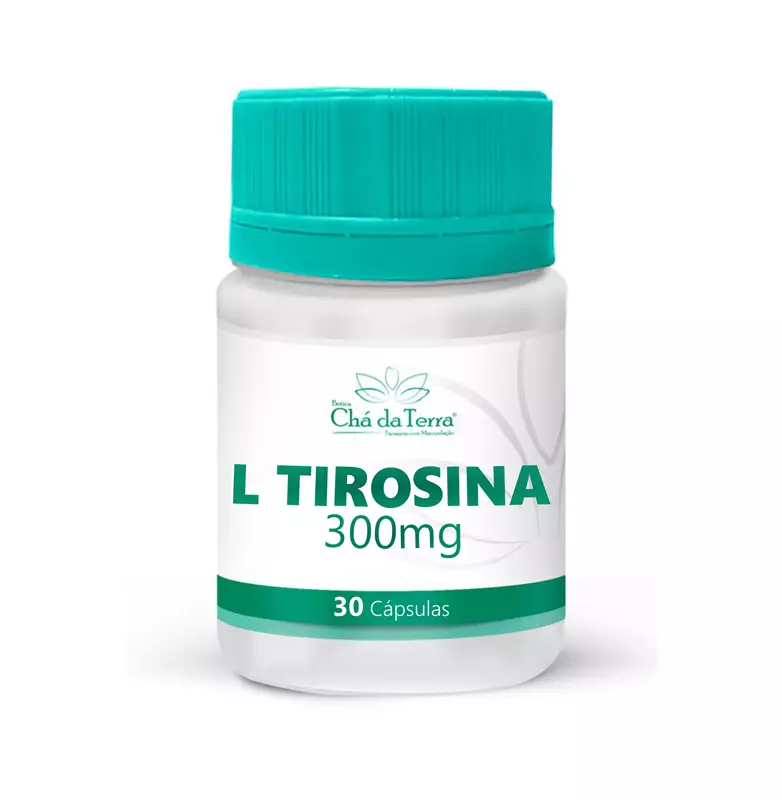 L Tirosina 300mg 30 Cápsulas