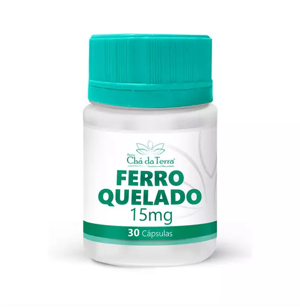 Ferro Quelado 15mg 30 Cápsulas