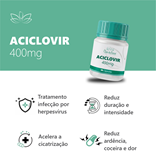 Aciclovir 400mg 10 Cápsulas