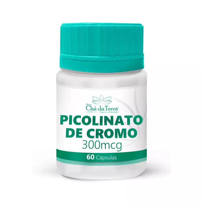 Picolinato de Cromo 300mcg 60 Cápsulas